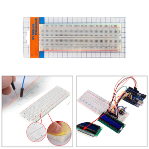 Arduino DIY電子プロジェクトキット用830ポイント無はんだブレッドボード3.3V/5V電源モジュール65ジャンパー線 - Product Image 3