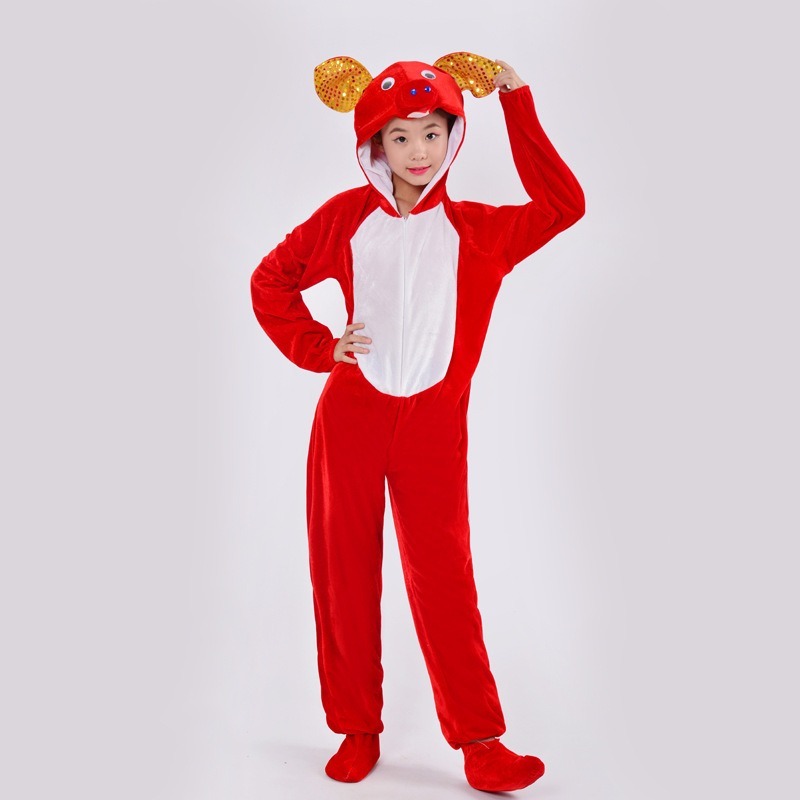 Bodysuit de cerdo rojo