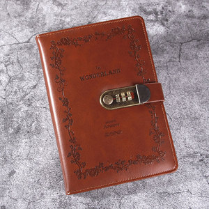 A5 Cover in pelle cartonata raccoglitore a spirale 25K codice Password ricaricabile diario organizzatore Planner con blocco Password Notebook - Product Image 5