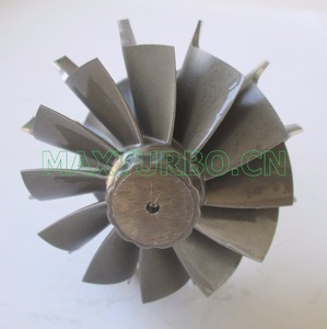 HX40 / HX40W 3596226 Turbo için H0LSET türbin mili tekerlek 76.00*64mm 12 bıçakları - Product Image 2