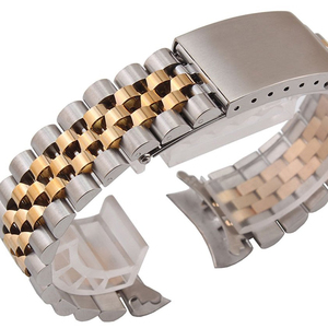 Matel腕時計ストラップ13 17 19 20mm固体ステンレス製Steteel Watchbandel Jubilee交換用ブレスレット時計ブレスレットステンレス - Product Image 1