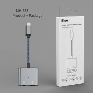 2 in 1 Type-<strong>c</strong> <strong>Adapter</strong> with Light Usb-<strong>c</strong> to Type-<strong>c</strong> 3.5mm Audio Converter Aux <strong>Adapter</strong> for Mobile Phone - Product Image 6
