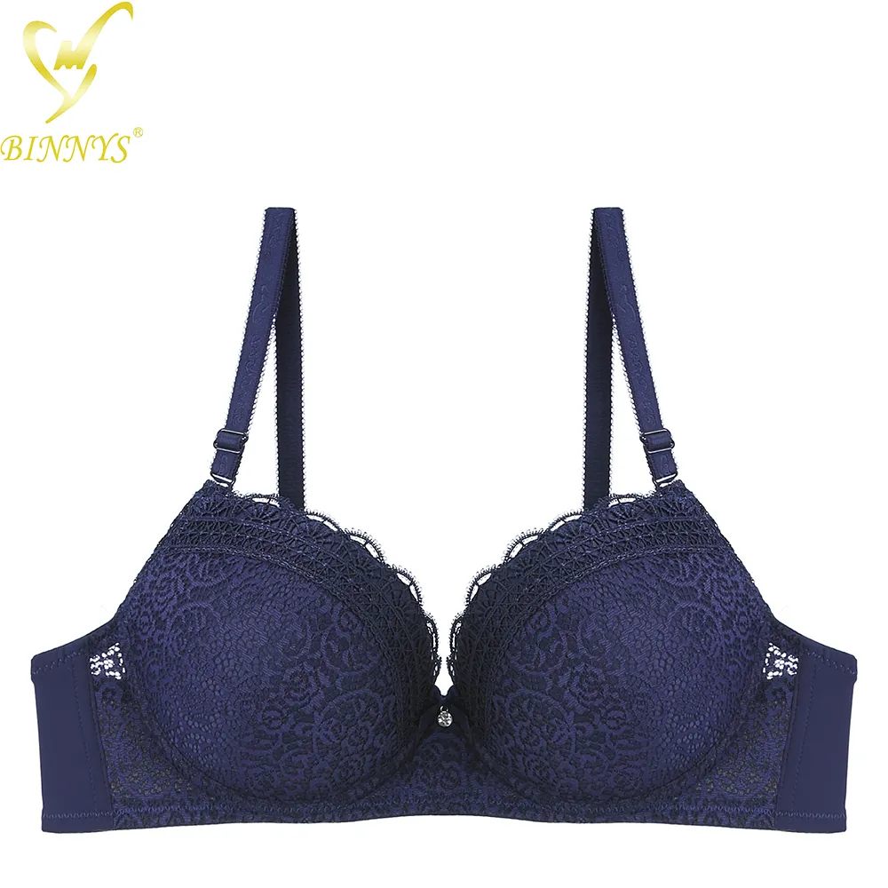 Reggiseno da donna intimo traspirante di alta qualità in nylon fantasia BINNYS all'ingrosso B cup