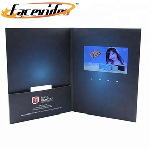 Popular Product Business Printing Digital Invitation Card Screen Book with Usb Lcd Display Module Production Video Brochure - Product Image 3