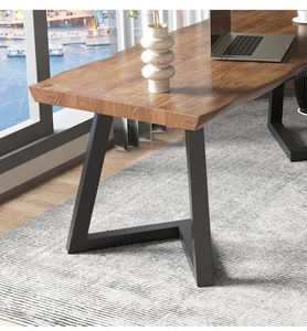 Banco de trabajo de mesa larga para escritorio de hogar de madera maciza Simple moderno para escritura de dormitorio y uso de computadora de escritorio - Product Image 6