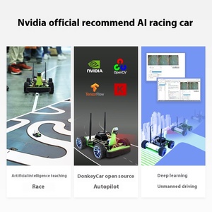 Jetson Nano AI RC araba yarışı JetRacer AI kiti çift kontrolörleri AI Robot Lidar haritalama işletilen robot Donkeycar zeka geliştiren oyuncak - Product Image 5