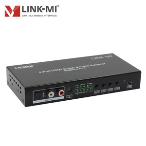 Conmutador HDMI 4K con extractor de audio para configuraciones de pantalla Ultra HD Conmutador HDMI 4 en 1 con control remoto y soporte HDR - Product Image 2