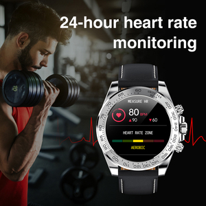 AW13 Fashion Heart Rate Health Monitoring Leather Smart Watch Reloj Inteligente Outdoor Sports Male Smartwatch for IOS <strong>Android</strong> - Product Image 5