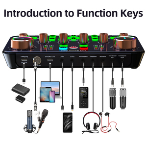 K600 Audio Interface Profession elle Live-Broadcast-Aufnahme Soundkarte 2-Kanal für Live-Bühne - Product Image 5