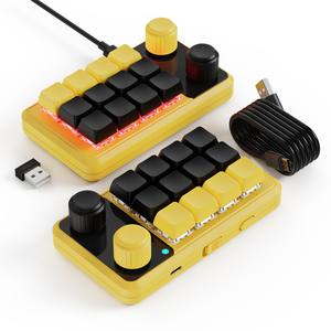 2,4G kabellose mini programmierbare Tastatur 12 Tasten 2 Knopf heiß schaltbar rot schalter mechanische multifunktionale benutzerdefinierte Makro-Tastaturen
