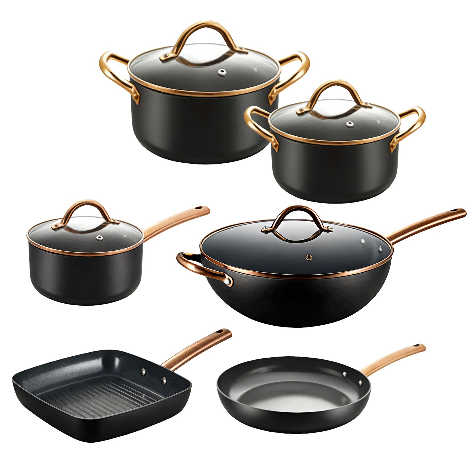 black-10pcs/set