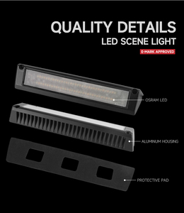 IP67เรือ LED 4800LM 12V 24V 13นิ้ว60W ช่วงแรงดันไฟฟ้ากว้างตัวเลือกสีเดียว/สองสีไฟ LED สำหรับเรือ - Product Image 5