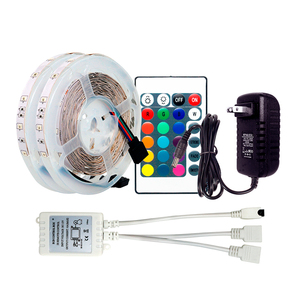 Adaptör Rgb kaliteli Smd Set ile 2835 uzaktan 10M su geçirmez kiti ile şerit Led kiti RGB LED şerit ışık - Product Image 1