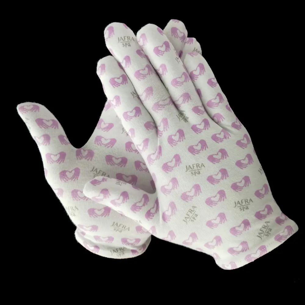 Dibujo impresión spandex guantes SPA la belleza de las mujeres crema hidratante