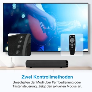 50W Sound Bar for PC Built-in Subwoofer Wired Speaker for <strong>Computer</strong> Optical/Aux/USB, Wall Mountable, Surround Sound <strong>System</strong> for TV - Product Image 5