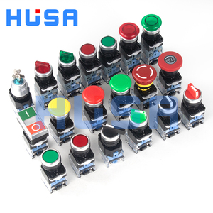 HUSA LA38 interruttori a pulsante industriali 22mm autobloccanti 1NO 1NC interruttori momentanei controllo funzione 12V/220V - Product Image 6