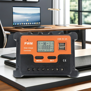 Cinese Smart 12V/24V 10A PWM solare Char Controller con schermo LCD batteria agli ioni di litio 60A/50A/40A - Product Image 1