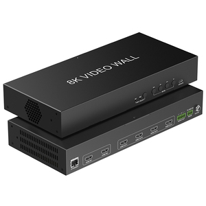Interruptor de controlador de pared de vídeo 8K salida de audio L/R autoadaptable 8K @ 60Hz 4:2:0 IP/RS232 procesador de empalme multimedia pared de vídeo
