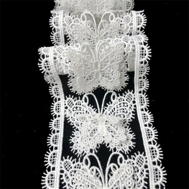 Bordado de estilo Vintage, flores 3D/mariposa de alta calidad, accesorios de costura para decoración de vestidos