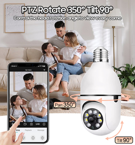 LEVOFAST kamera bola lampu Tuya V380pro, bohlam lampu 1080p keamanan wifi 360 derajat dengan wifi - Product Image 4