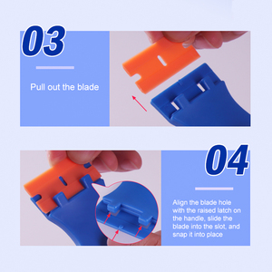 OEM tùy chỉnh DIY lớp nhựa Dao Cạo Lưỡi kính xe <span class=keywords><strong>scraper</strong></span> cho nhãn loại bỏ và Sticker <span class=keywords><strong>scraper</strong></span> công cụ dụng cụ cầm tay - Product Image 4