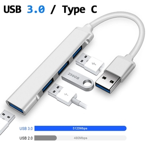 USB-<span class=keywords><strong>C</strong></span>〜USB-Aハブ4ポートマルチポート<span class=keywords><strong>Type</strong></span>-C3.0アルミニウム<span class=keywords><strong>Type</strong></span> <span class=keywords><strong>C</strong></span> OTGアダプター (USB3.0付き) 5GbpsデータドックステーションUSBCハブ - Product Image 4