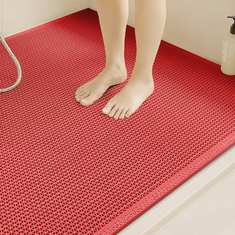 Tapis antidérapant en maille cryptée améliorée - Rouge Chine