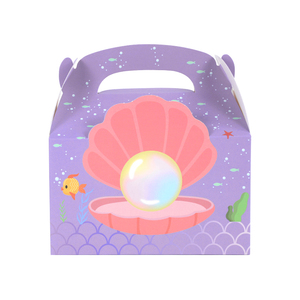 Nàng Tiên Cá Đuôi Giấy Hộp Quà Tặng Xách Tay Kẹo Cookie Snack Bao Bì Túi Trẻ Em Ít Chủ Đề Nàng Tiên Cá Sinh Nhật Đảng Nguồn Cung Cấp - Product Image 6