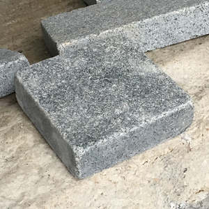 天然石舗装ブロック舗装ブルーグレー花崗岩舗装エッジングストーン花崗岩は広場市場と舗装のための石畳を設定します