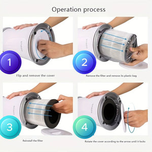 Aktif kömür gerçek HEPA yedek filtre için Fit LG PuriCare AeroTower Fan U9CV2B U9CS1C U9CV1C hava temizleyici arıtma - Product Image 3