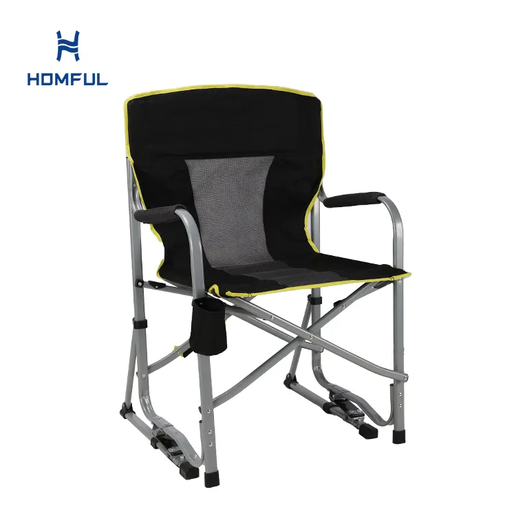 HOMFUL Freestyle Rocker Cadeira De Balanço Portátil Cadeira De Acampamento Ao Ar Livre