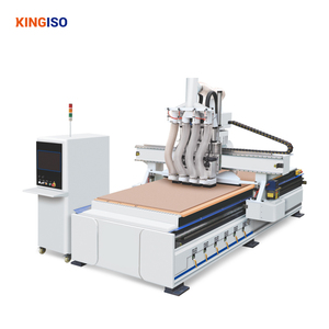Máquina anidadora de enrutador CNC ATC de carga y descarga automática KINGISO profesional en muebles de panel - Product Image 1