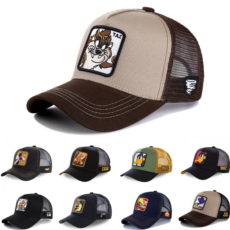 Wholesale explosive cartoon rabbit duck baseball cap cartoon net cap American trucker hat shade