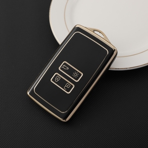 Gold Edge TPU <strong>Key</strong> Cover for Renault Koleos Megane Talisman <strong>Espace</strong> Kadjar Megane Captur <strong>Key</strong> Cover Protective Case - Product Image 1