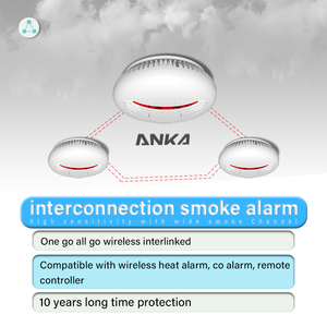 Cảm biến 85dB thương hiệu rook lek systeem draadloze en14604 <span class=keywords><strong>Wifi</strong></span> tuya slimme rookmelder brandalarm - Product Image 4