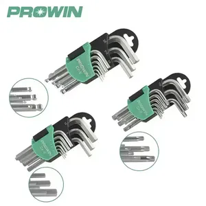 PROWIN çok fonksiyonlu 9 adet metrik L tipi alyan anahtarı takımı yüksek kalite Mini hassas Allen anahtarı altıgen anahtar donanım araçları - Product Image 3