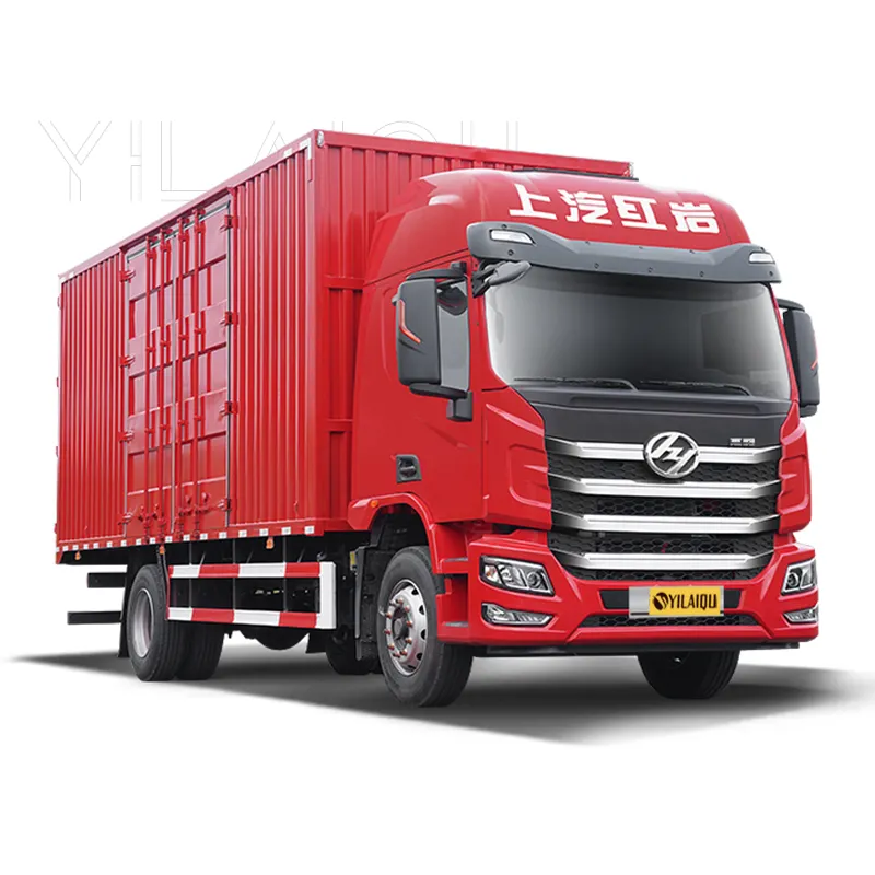 China Brand Heavy Duty Truck SAIC Hongyan genpaw H6 240HP 4X2 9.6M Van Truck CQ5187XXYEY05711J HY genpaw Tractor Truck Cargo Van