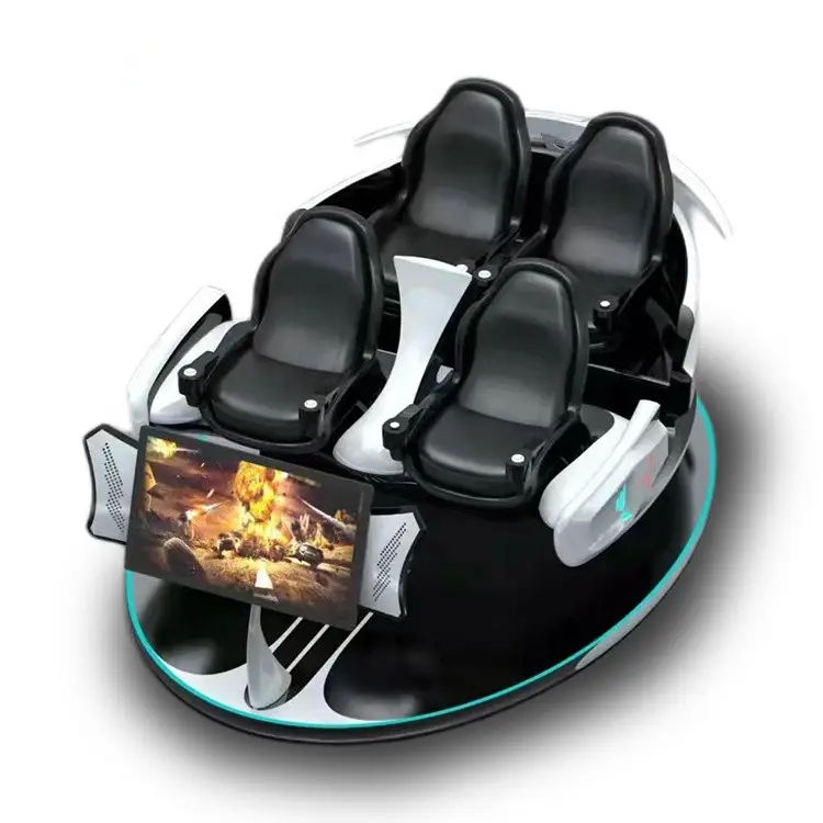 Guadagna soldi gioco Movie Machine 9D VR Simulator Price VR Machine realtà virtuale VR Family 4 Seater Simulator