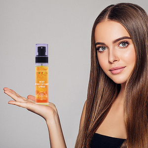 Özel etiket isı koruyucu besleyici parlaklık ısı koruyucu saç spreyi saç için pürüzsüz etkisi ile - Product Image 1