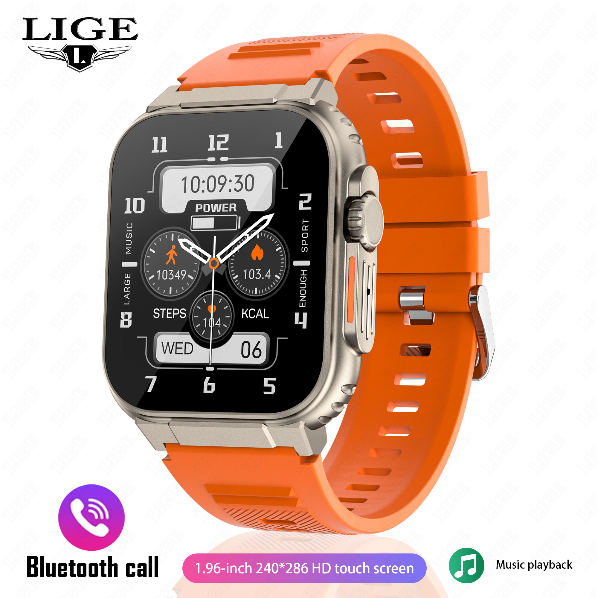 B - Orange silicone