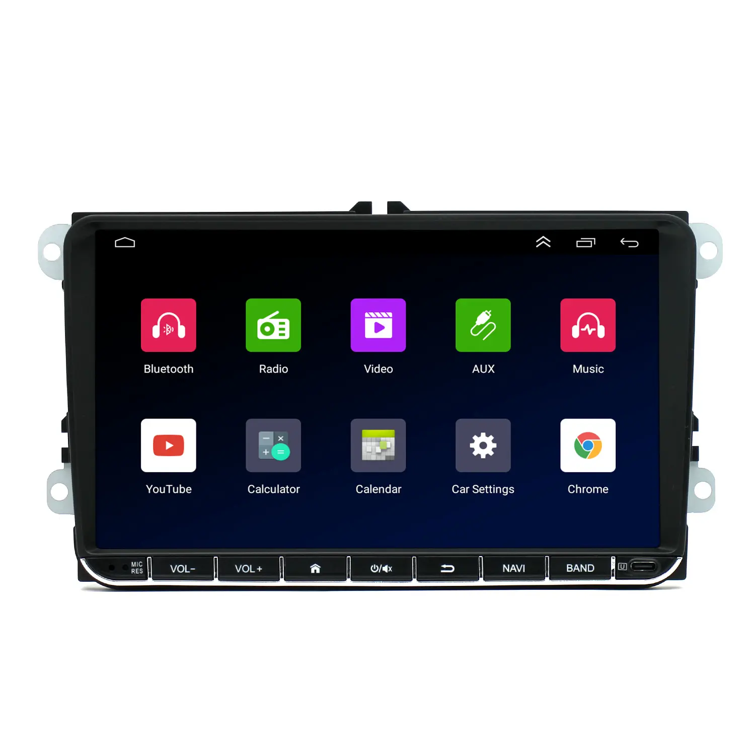 VW 2DIN pantalla táctil coche estéreo 9 pulgadas Android GPS para VW Volkswagen doble DIN coche Radio Estéreo Android coche reproductor de DVD