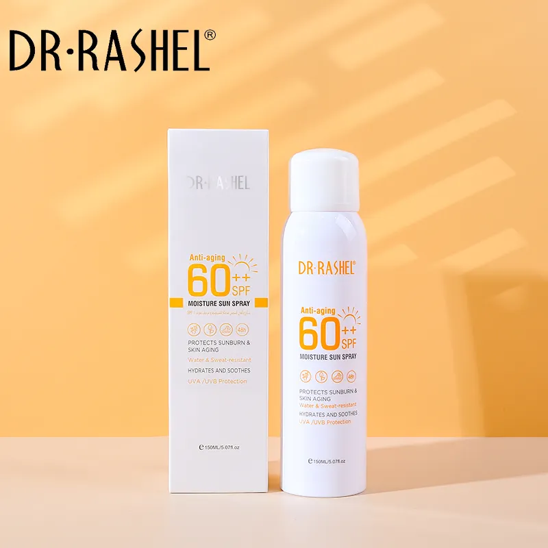 DR.RASHEL-crema solar hidratante blanqueadora, loción antienvejecimiento con FPS 60, Mineral, protector solar, 150ml