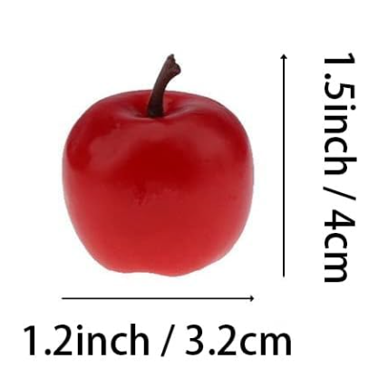 3.2 cm red apple