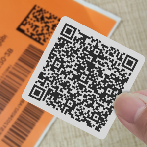 Kunden spezifische Seriennummer Barcode variable Daten QR-Code hochwertige wasserdichte und kratz feste QR-Code-Aufkleber