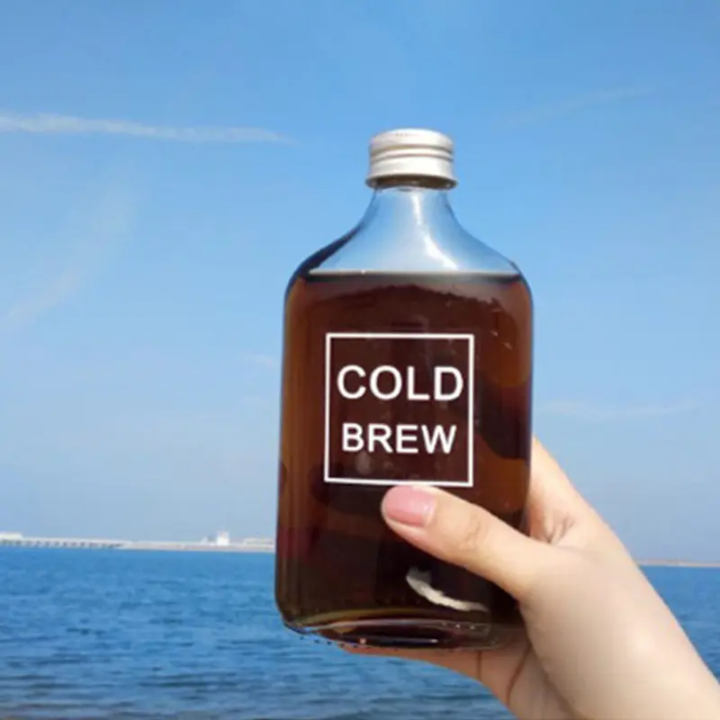 Mini 50ml 100ml 200ml 250ml Ice Cold Brew Coffee Tea Drink succo bottiglie per bevande in vetro