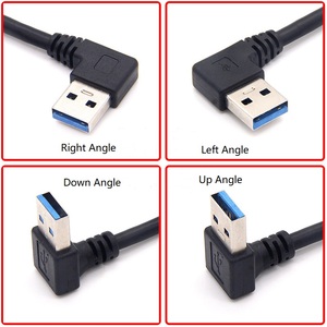 <strong>USB</strong> <strong>3</strong>.<strong>0</strong> <strong>Type</strong> a Male 90 Degree Left Angle to <strong>USB</strong> a <strong>Type</strong> Right Extension Cable