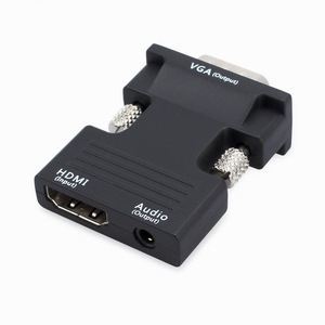 HDMI <strong>to</strong> <strong>VGA</strong> Adapter HDMI <strong>to</strong> <strong>VGA</strong> Audio <strong>Output</strong> Cable Computer Set-top Box Converter Connector Adapter(3.5mm Stereo Cable Included)