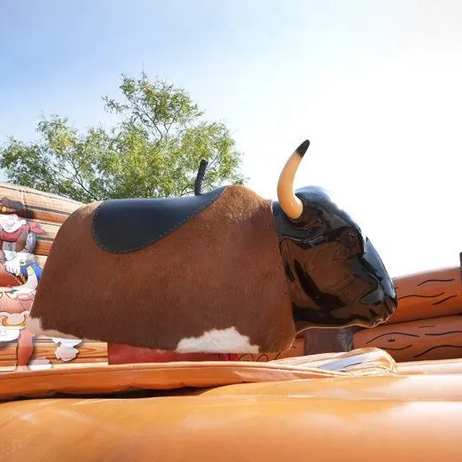 Jogos comercial mecânico rodeo bull máquina controla bull mecânico inflável passeio à venda