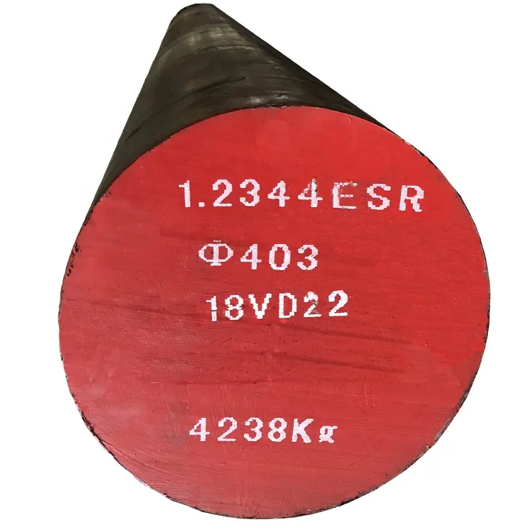 Moule de travail à chaud en acier, barre ronde en acier, matériaux skd61 die steel h11/h13, prix 1.2344