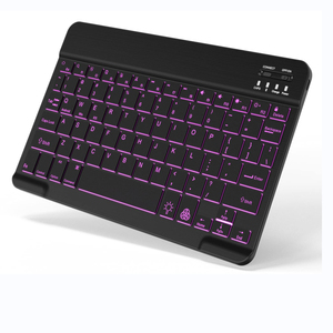 Teclado RGB inalámbrico silencioso teclado inalámbrico para PC para bolsillo nuevo teclado Bluetooth inalámbrico delgado para IMac ipad - Product Image 1